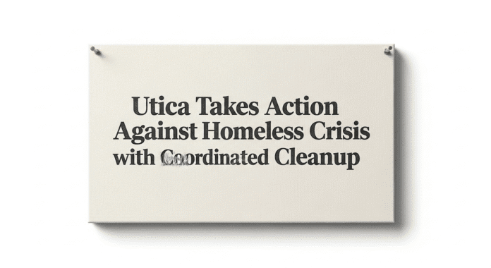 Utica Takes Action Against Homeless Crisis with Coordinated Cleanup