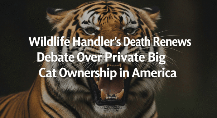 Wildlife Handler's Death Renews Debate Over Private Big Cat Ownership in America