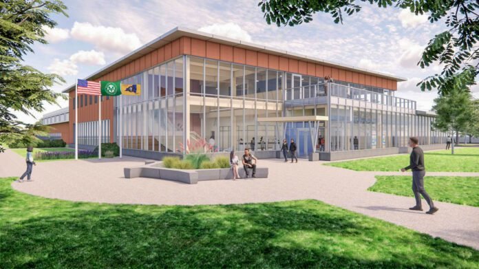 MVCC-ATC-Front-Rendering — Rendering of MVCC’s Applied Technology Center provided by MARCH Associates Architects & Planners.