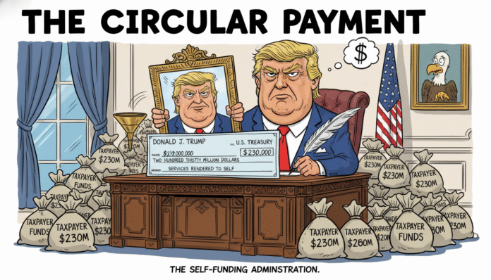 trump paying himself