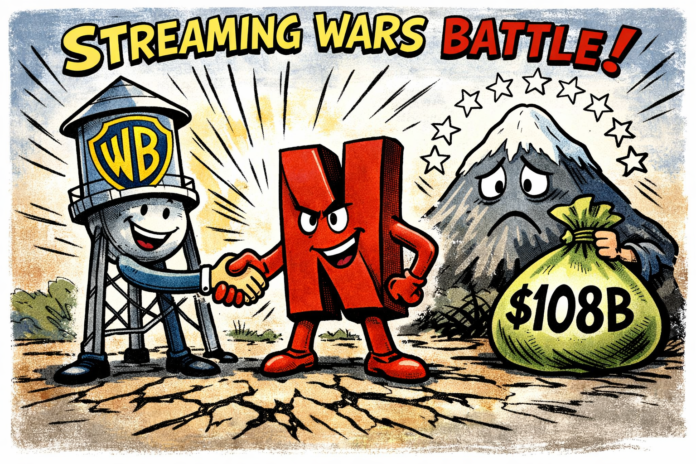 Streaming Wars Battle Cartoon